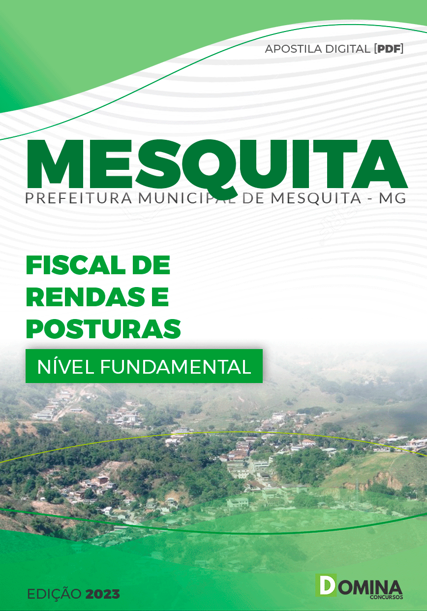 Apostila Pref Mesquita MG 2024 Fiscal Rendas Posturas