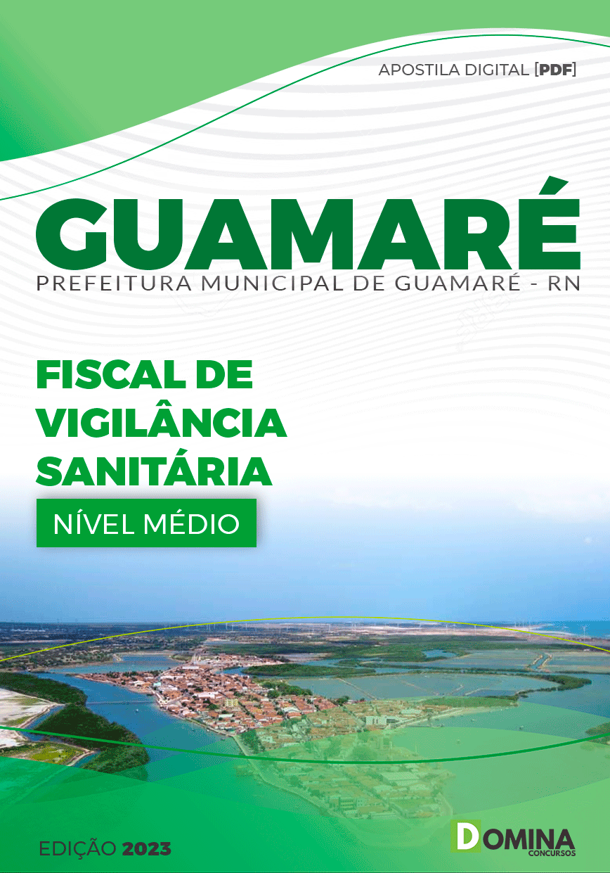 Apostila Pref Guamaré RN 2023 Fiscal Vigilância Sanitário Saúde
