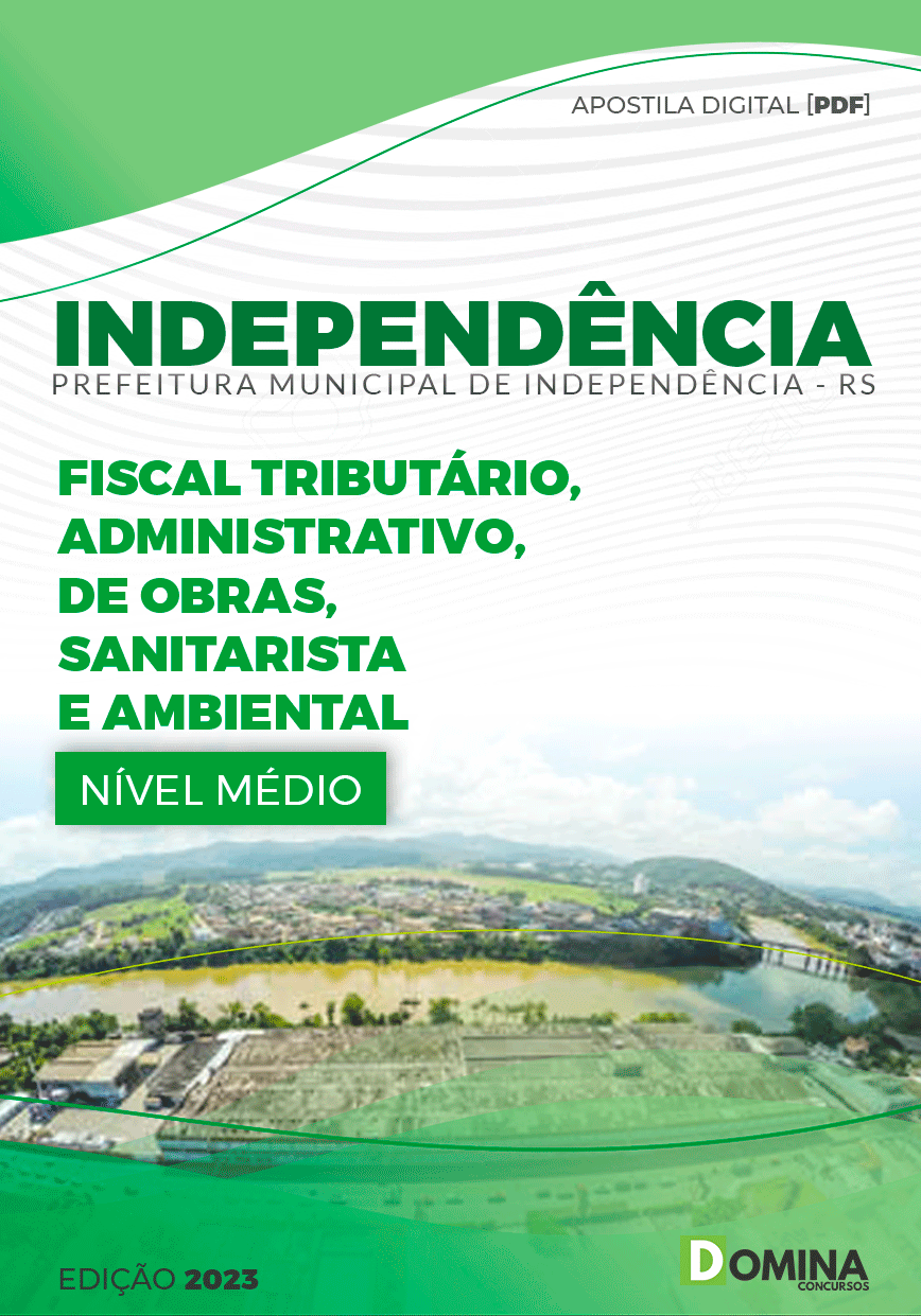 Apostila Pref Independência RS 2023 Fiscal Tributário
