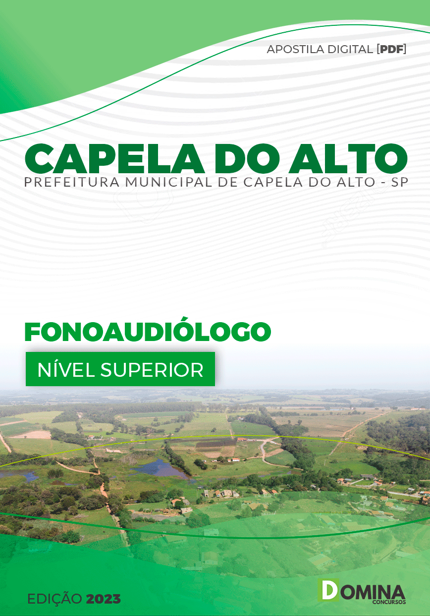 Apostila Pref Capela do Alto SP 2023 Fonoaudiólogo
