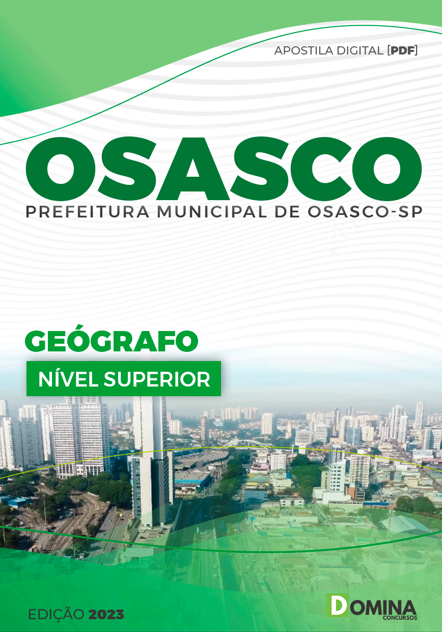 Apostila Concurso Pref Osasco SP 2023 Geógrafo