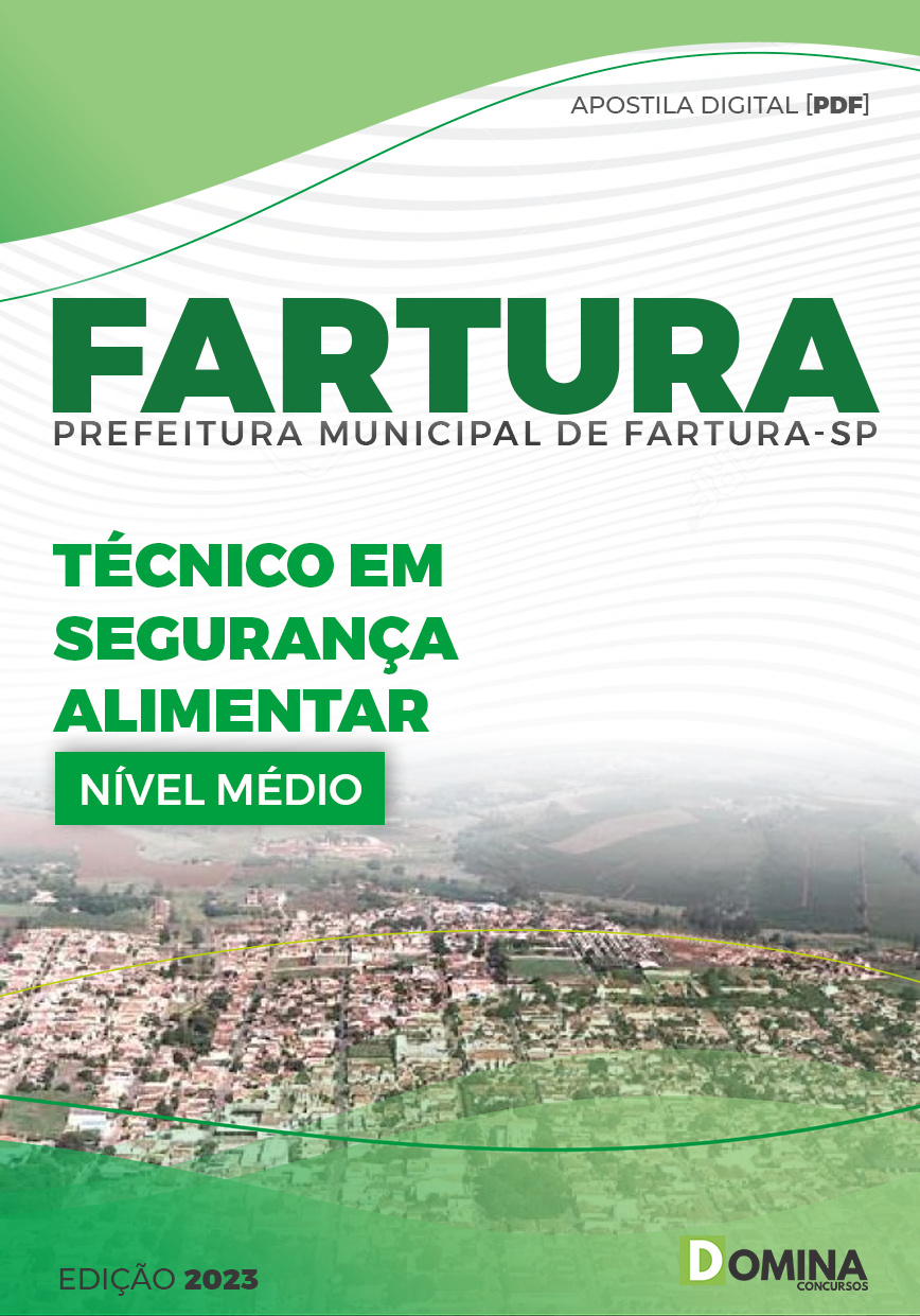 Apostila Pref Fartura SP 2023 Técnico Segurança Alimentar