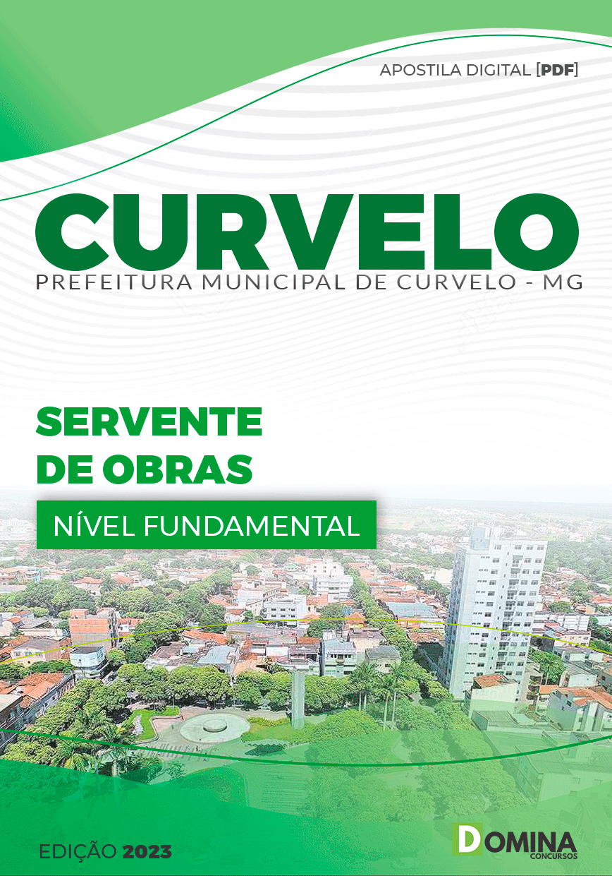 Apostila Concurso Pref Curvelo MG 2024 Servente Obras