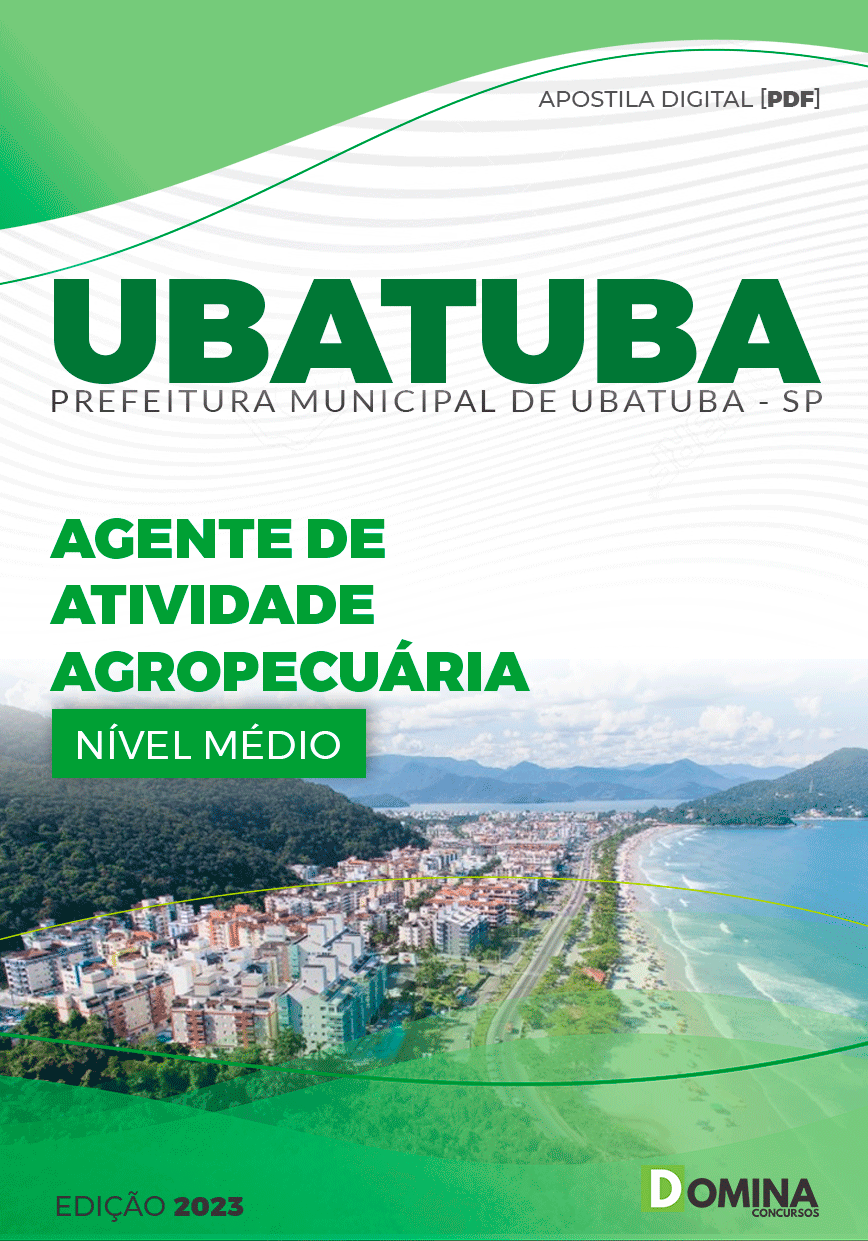 Apostila Pref Ubatuba SP 2023 Agente Atividade Agropecuária