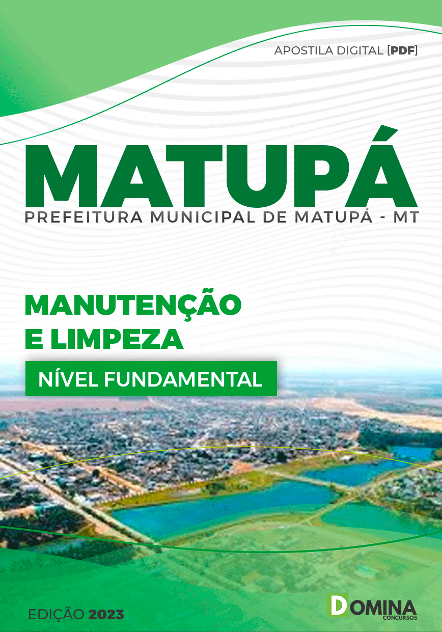 Apostila Concurso Pref Matupá MT 2023 Manutenção Limpeza