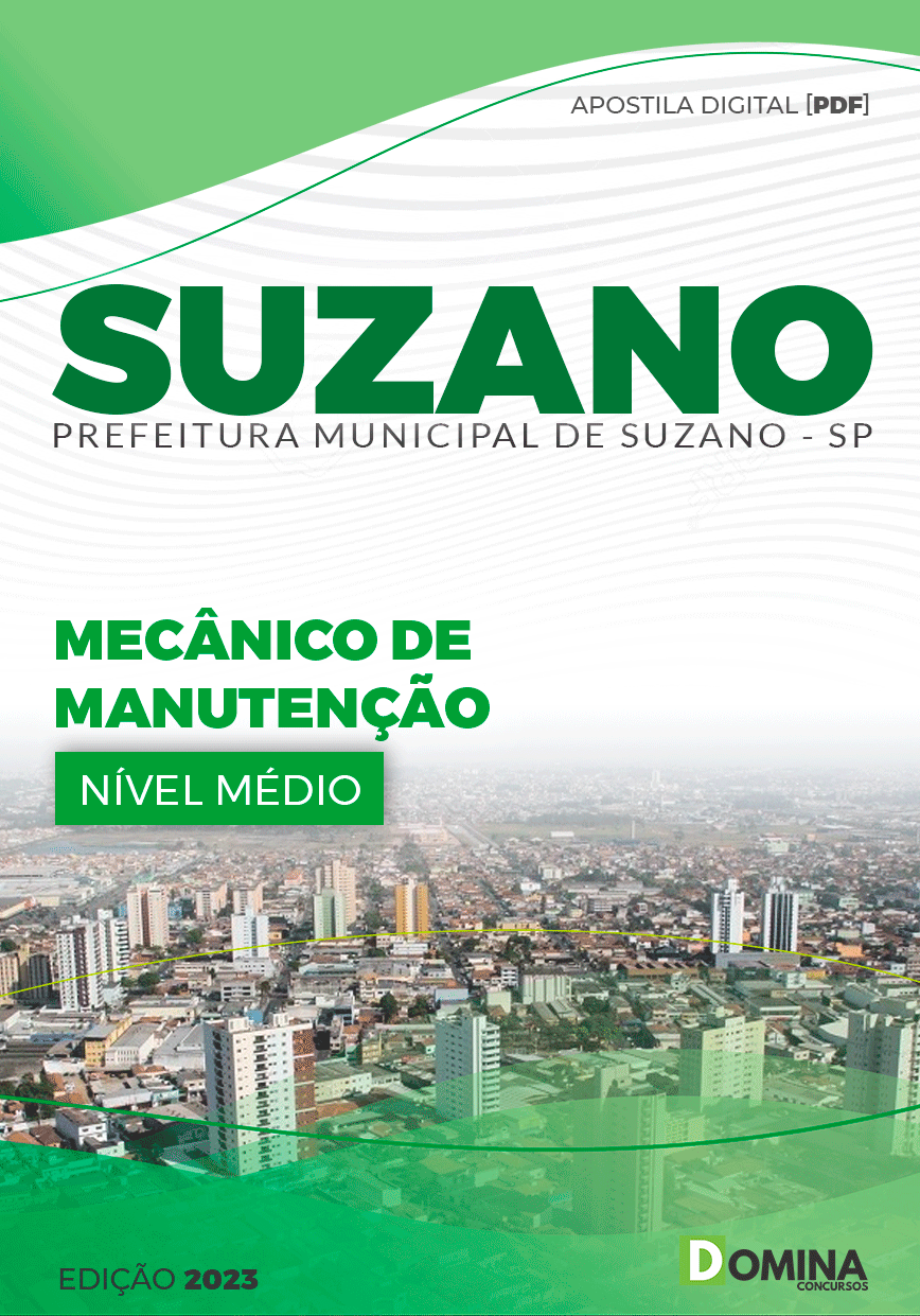 Apostila Concurso Pref Suzano SP 2023 Mecânico Manutenção