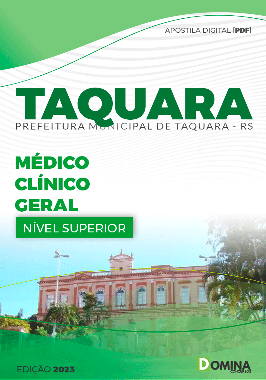Apostila Pref Taquara RS 2023 Médico Clínico Geral