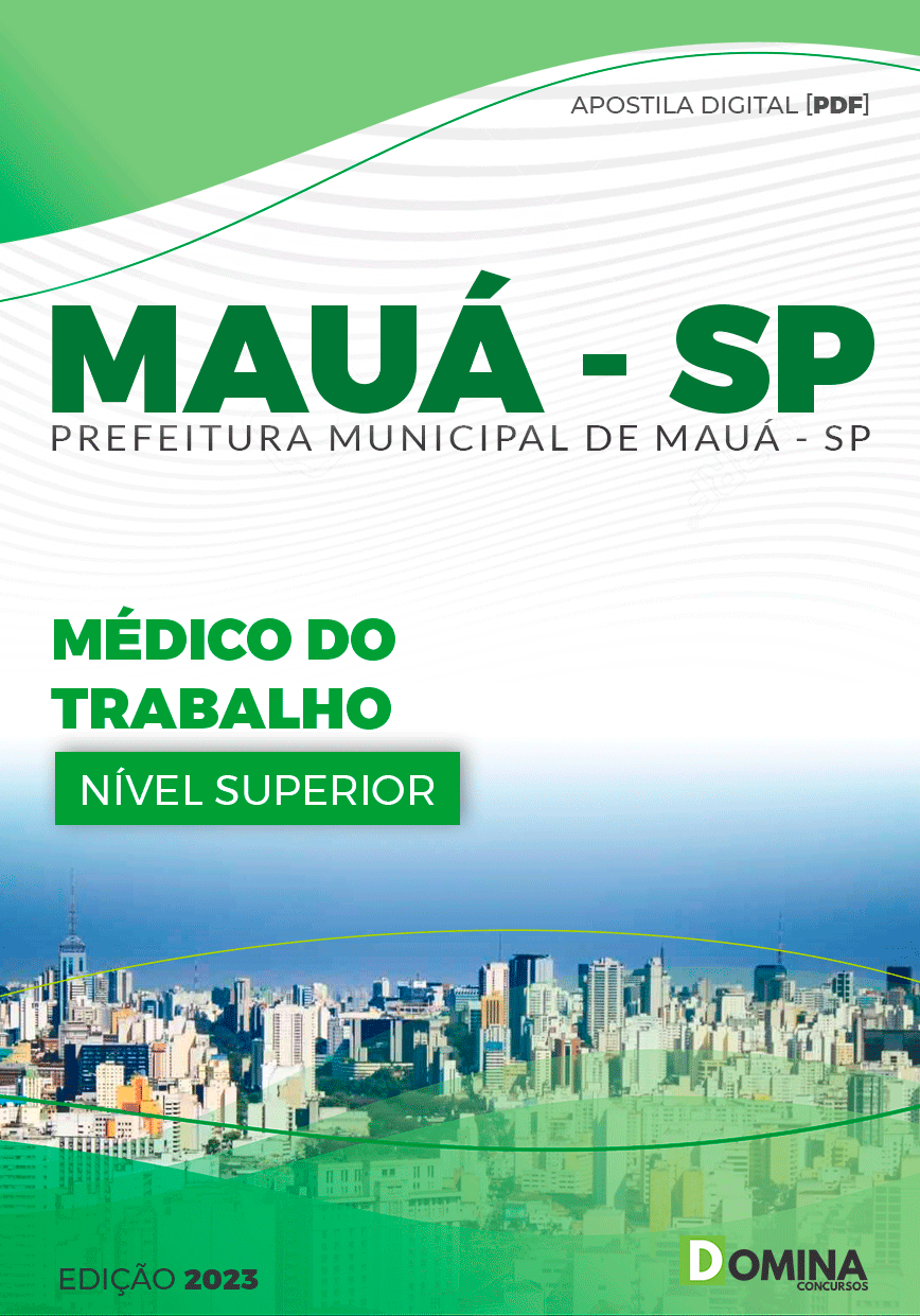 Apostila Pref Mauá SP 2023 Médico do Trabalho
