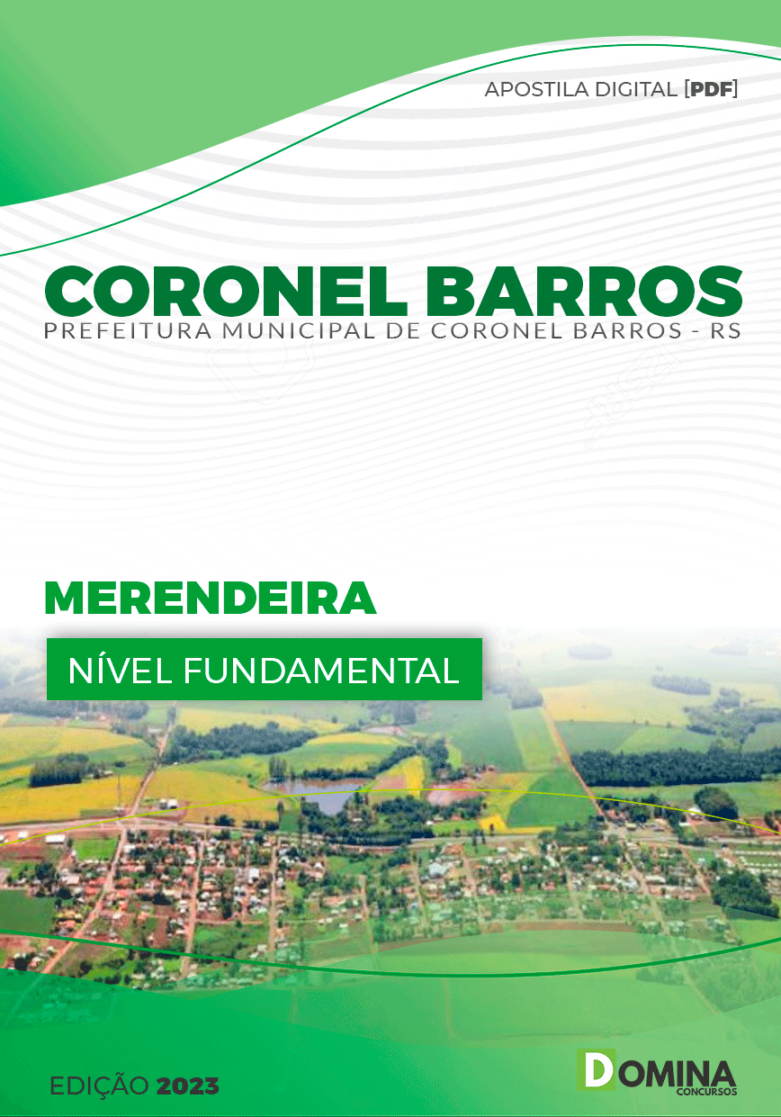 Apostila Pref Coronel Barros RS 2023 Merendeira