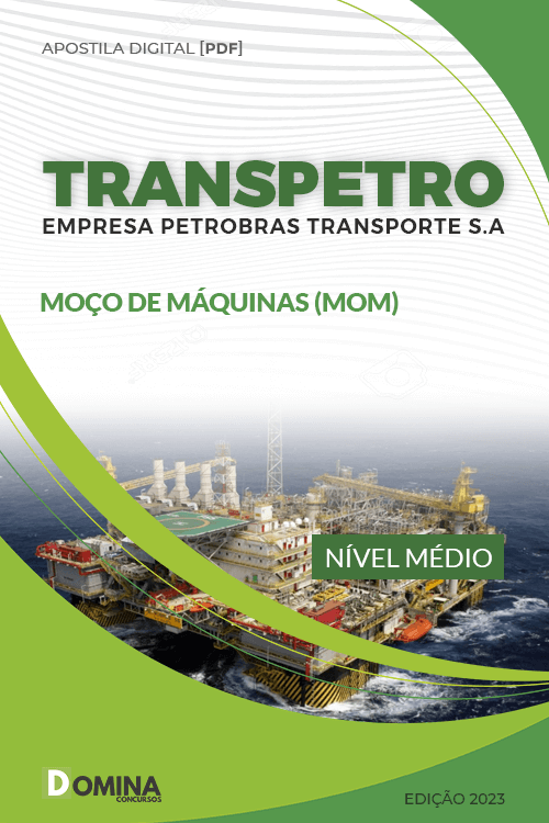 Capa Apostila Concurso Transpetro 2023 Moço de Máquinas