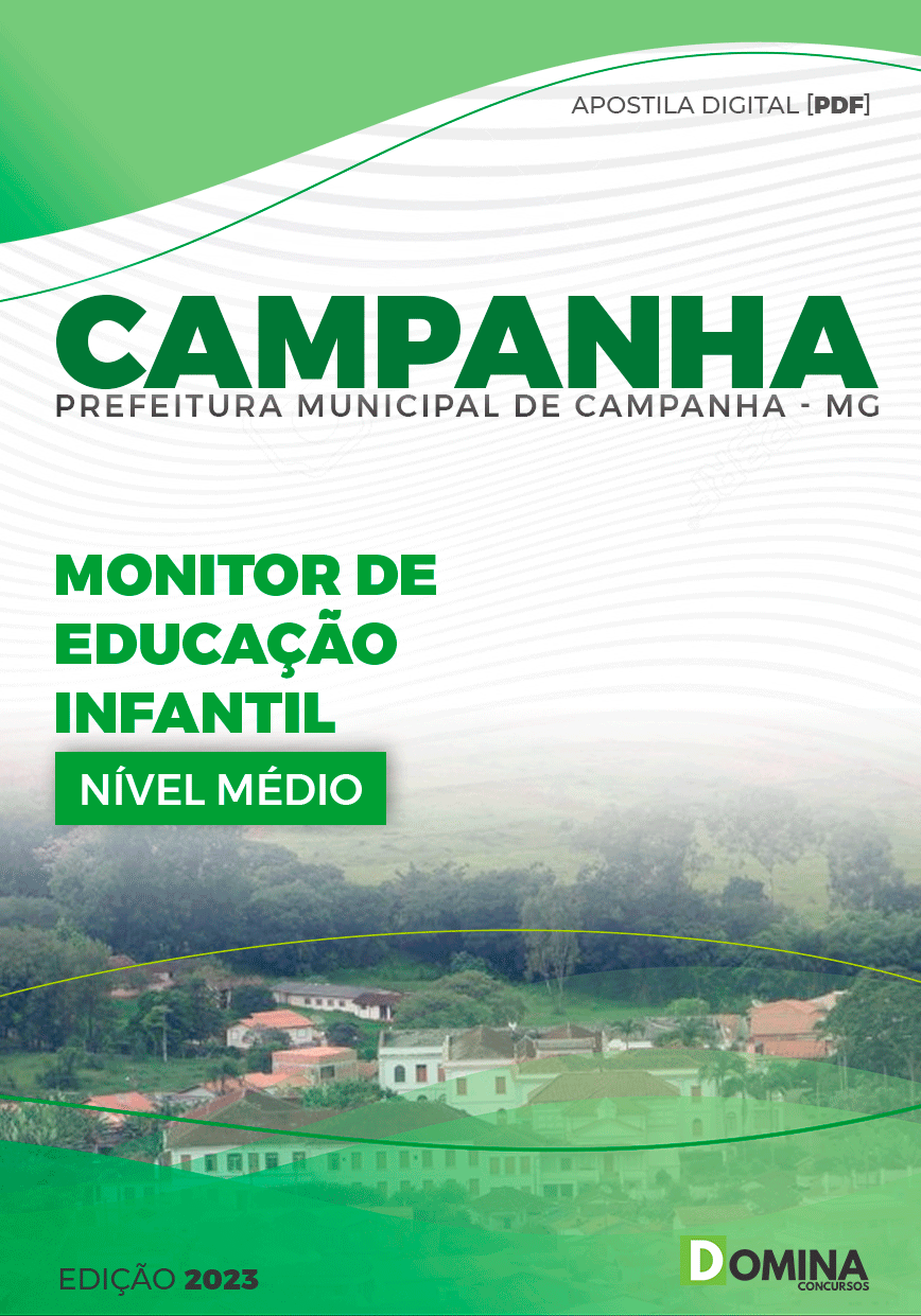 Apostila Concurso Pref Campanha MG 2024 Monitor Ensino Infantil
