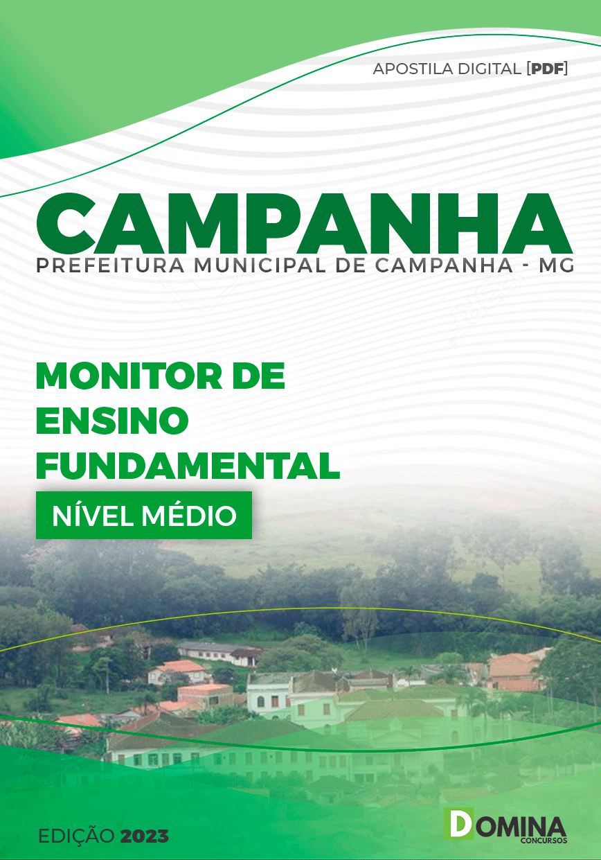 Apostila Pref Campanha MG 2024 Monitor Ensino Fundamental
