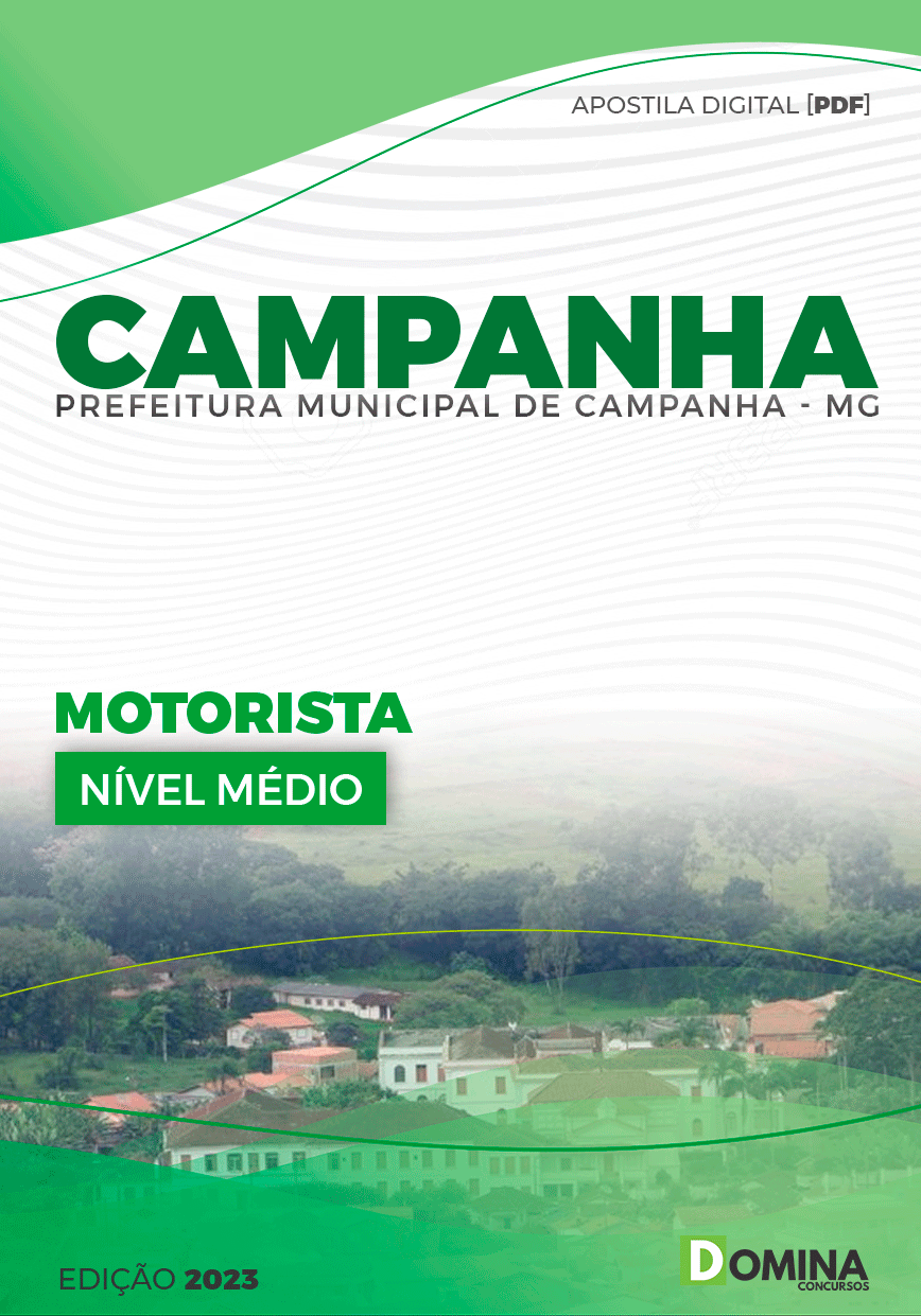Apostila Concurso Pref Campanha MG 2024 Motorista
