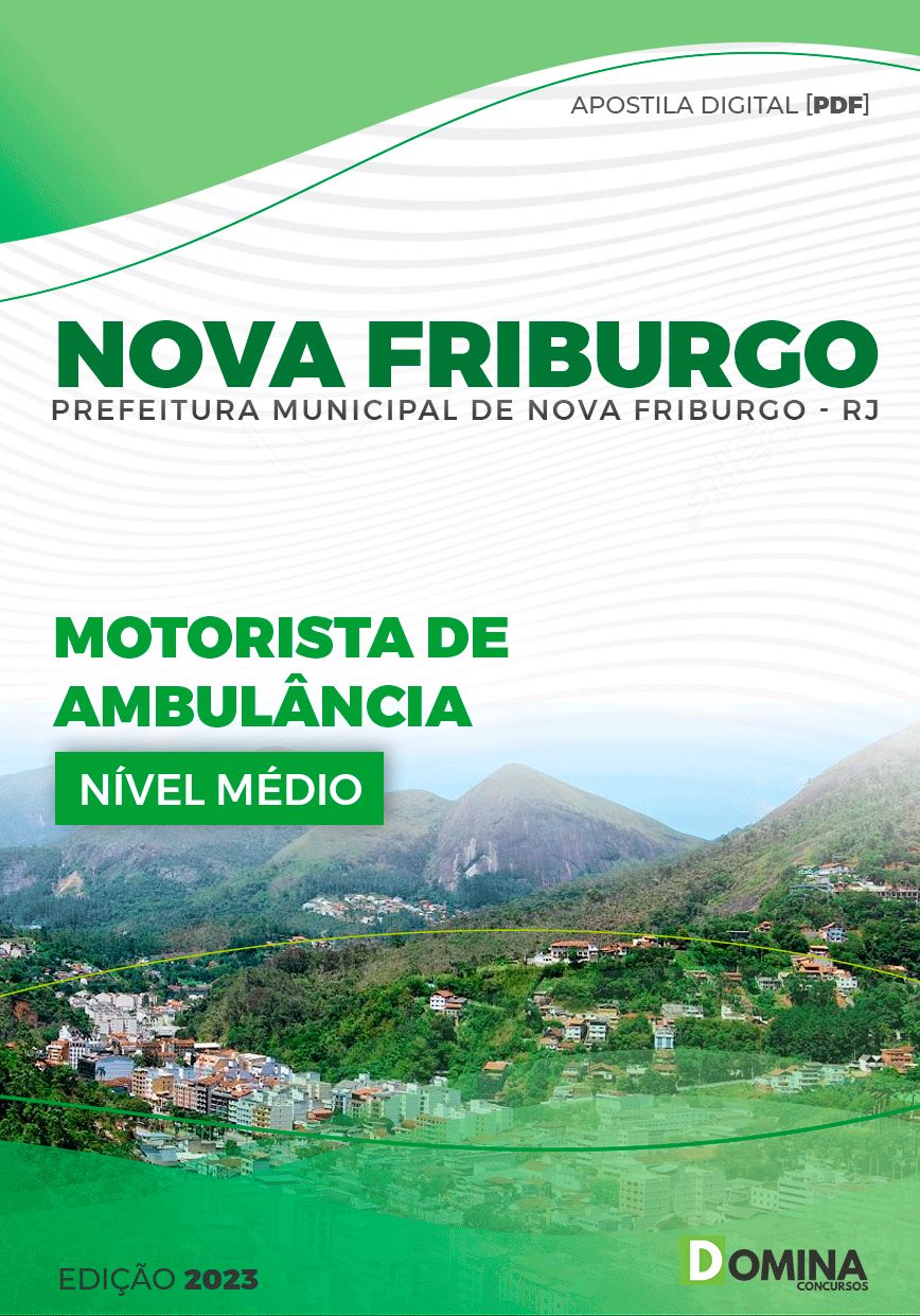 Apostila Pref Nova Friburgo RJ 2023 Motorista Ambulância