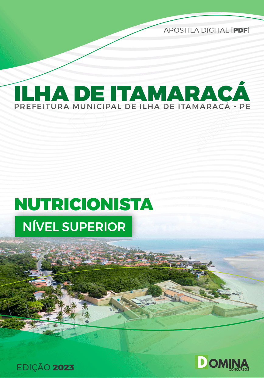 Apostila Câmara Ilha de Itamaracá PE 2023 Nutricionista