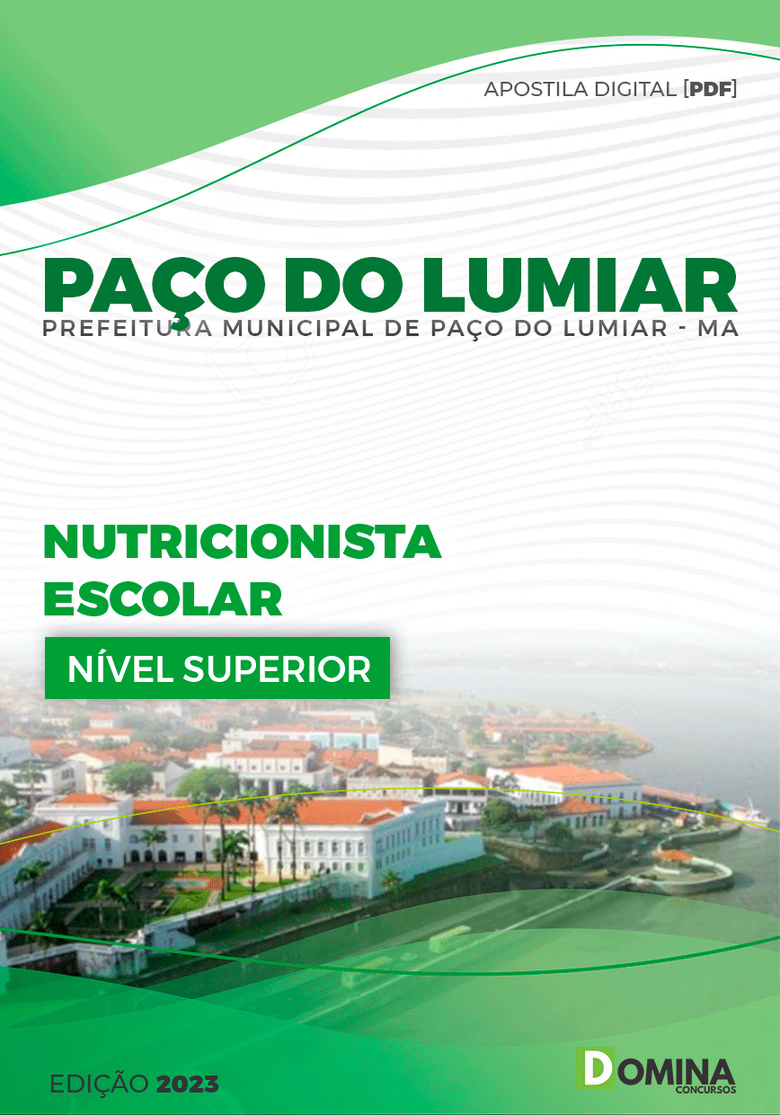 Apostila Pref Paço do Lumiar MA 2023 Nutricionista Escolar