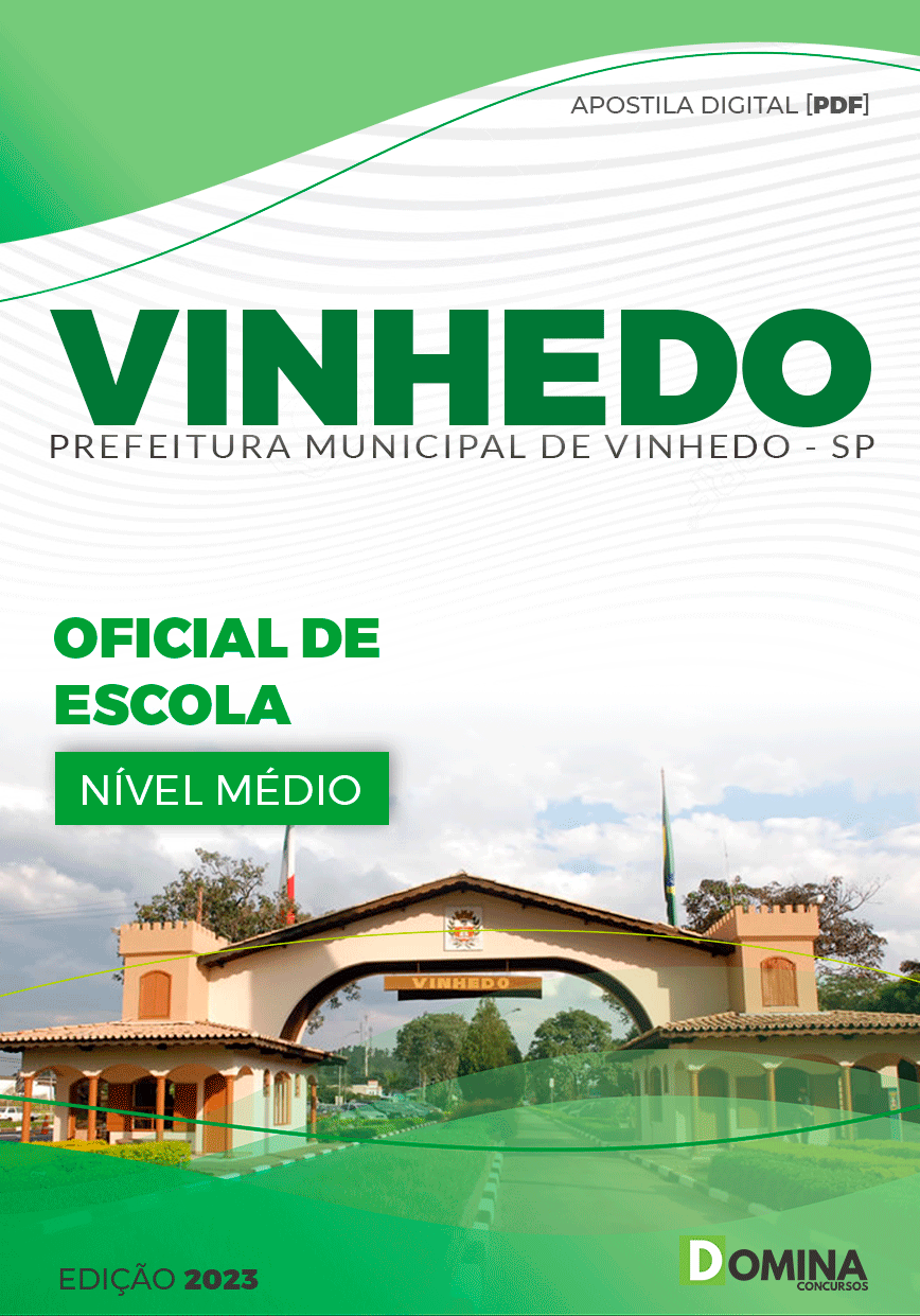 Apostila Concurso Pref Vinhedo SP 2024 Oficial Escola