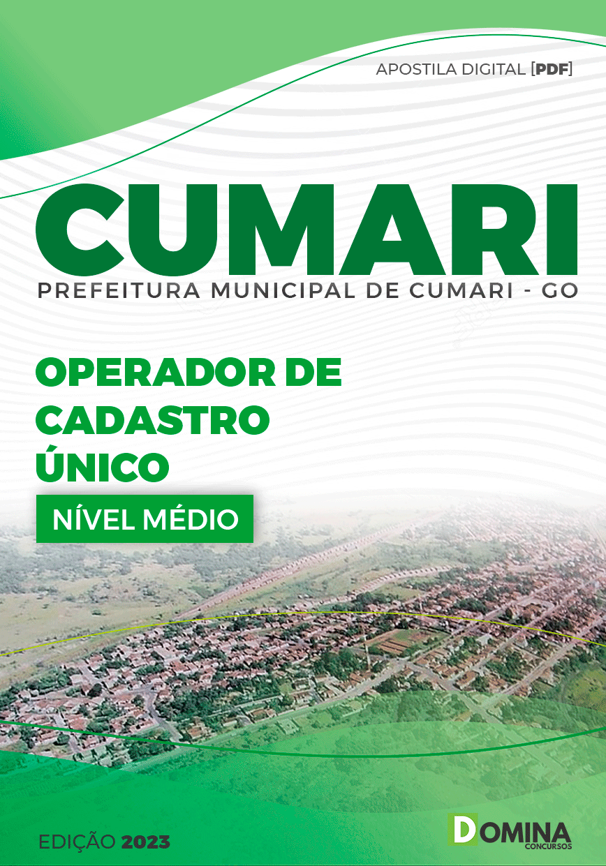 Apostila Concurso Pref Cumari GO 2024 Operador Cadastro Único