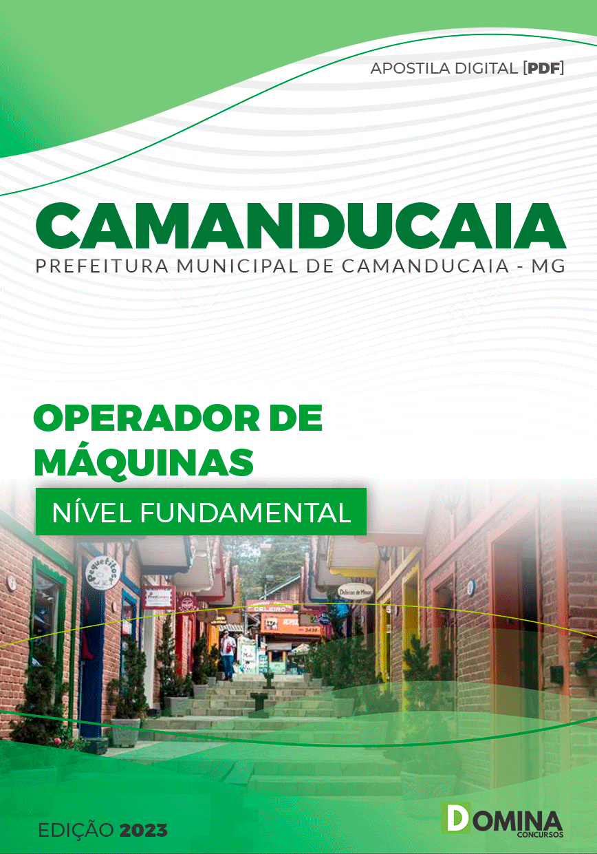 Apostila Pref Camanducaia MG 2024 Operador Máquinas