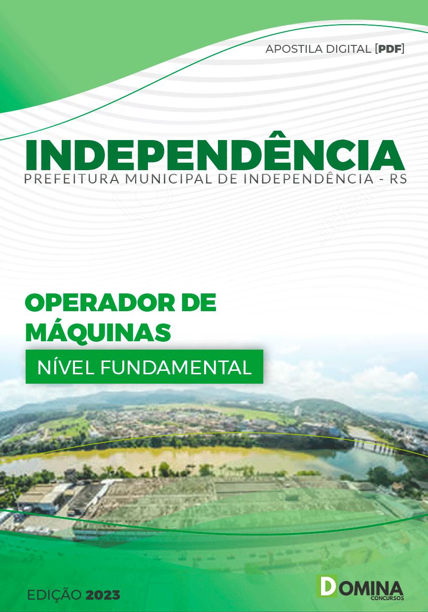 Apostila Concurso Pref Independência RS 2023 Operador Máquinas