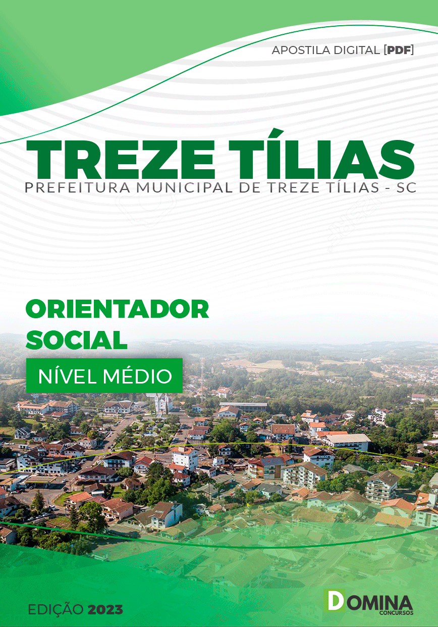 Apostila Pref Treze Tílias SC 2023 Orientador Social