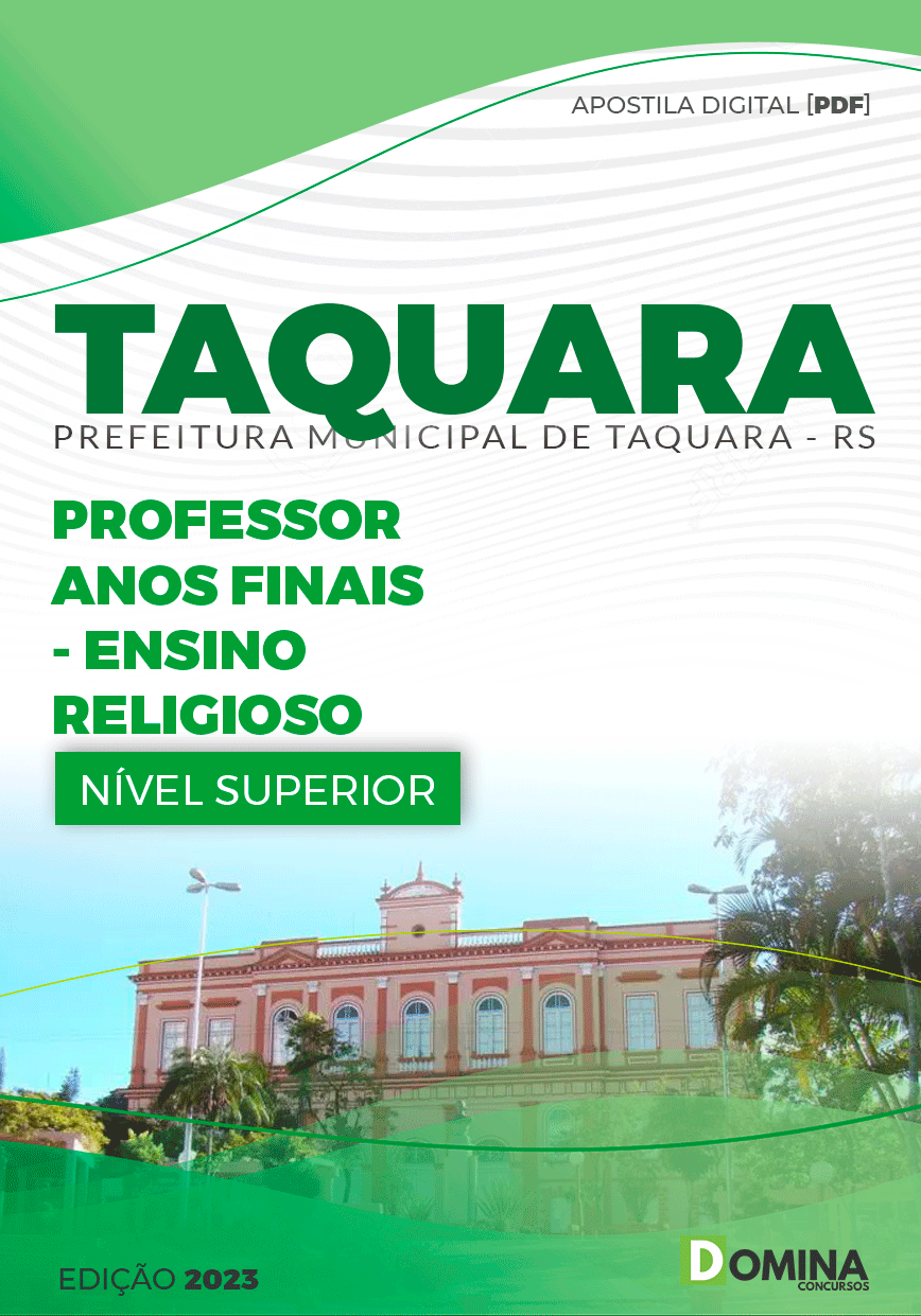 Apostila Pref Taquara RS 2023 Prof Anos Finais Ensino Religioso