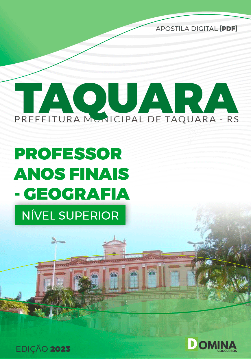 Apostila Pref Taquara RS 2023 Professor Anos Finais Geografia