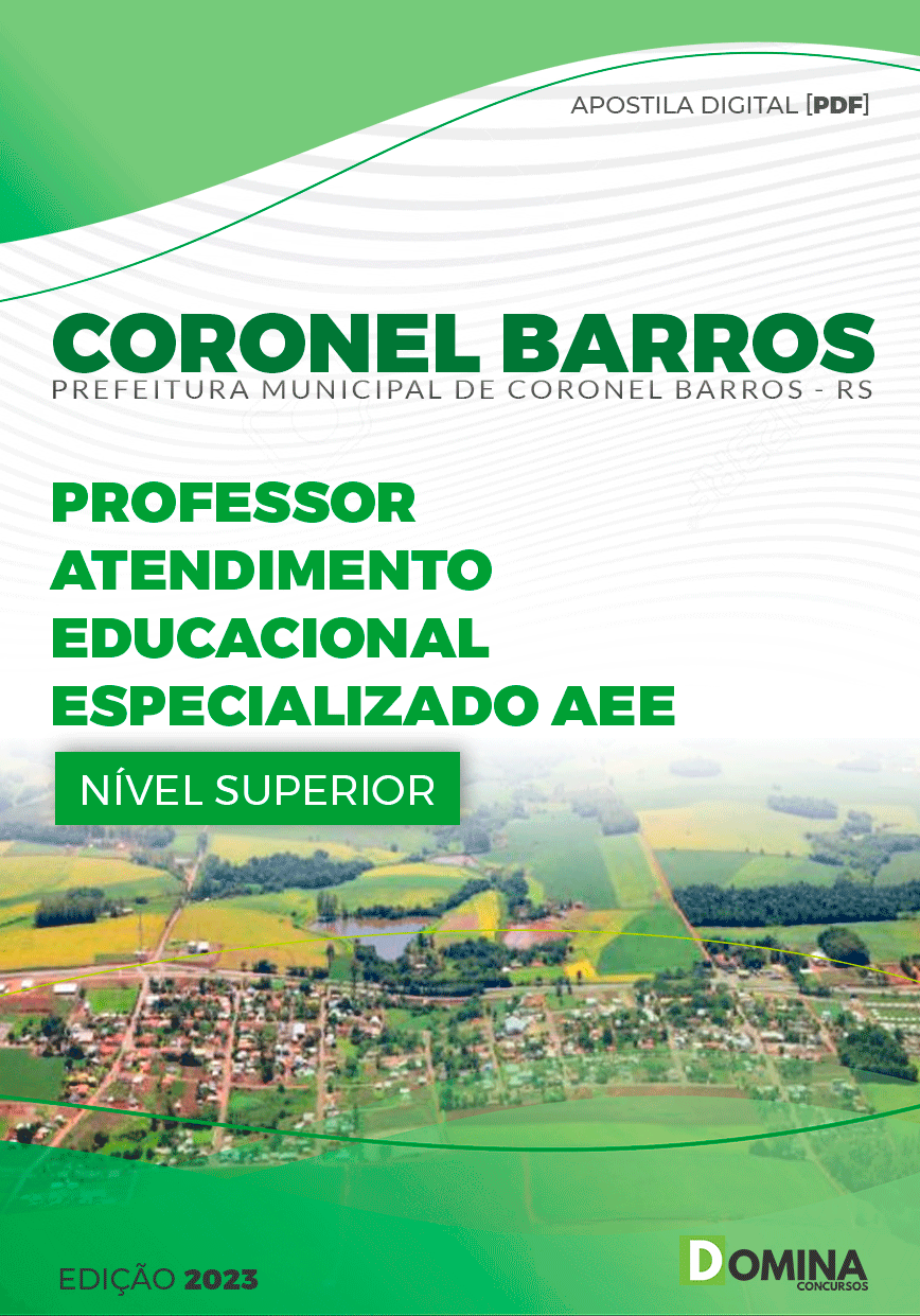 Apostila Pref Coronel Barros RS 2023 Professor AEE