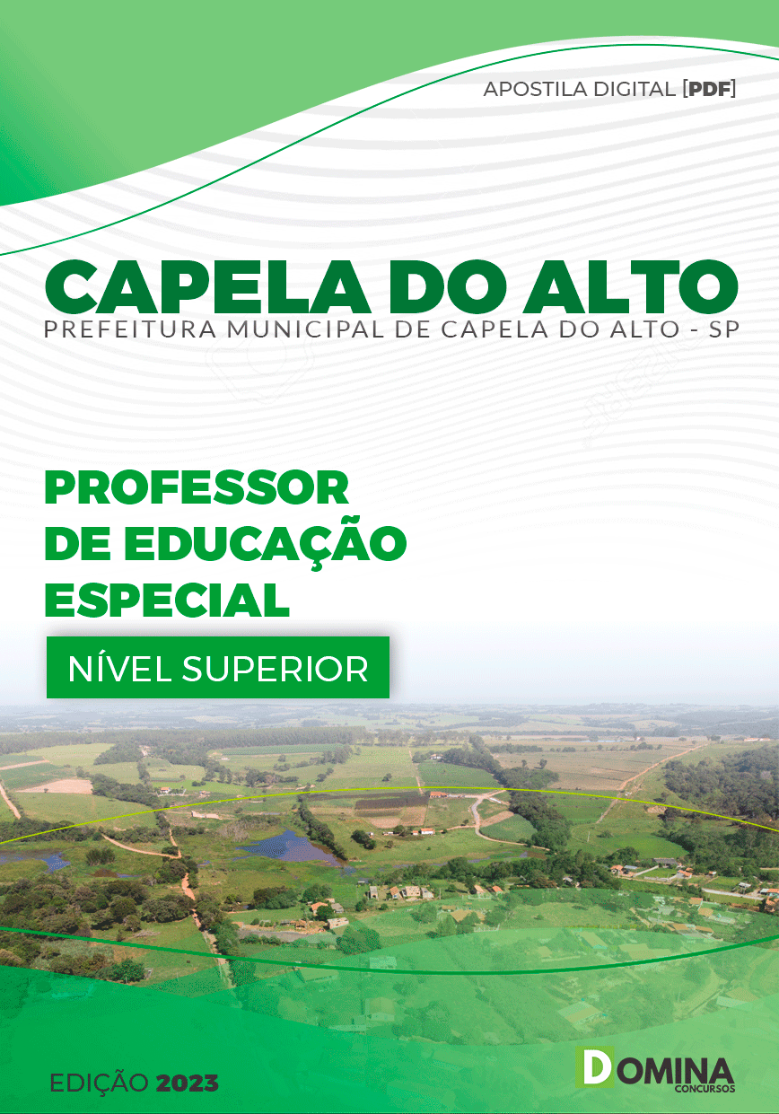 Apostila Pref Capela do Alto SP 2023 Professor Educação Especial