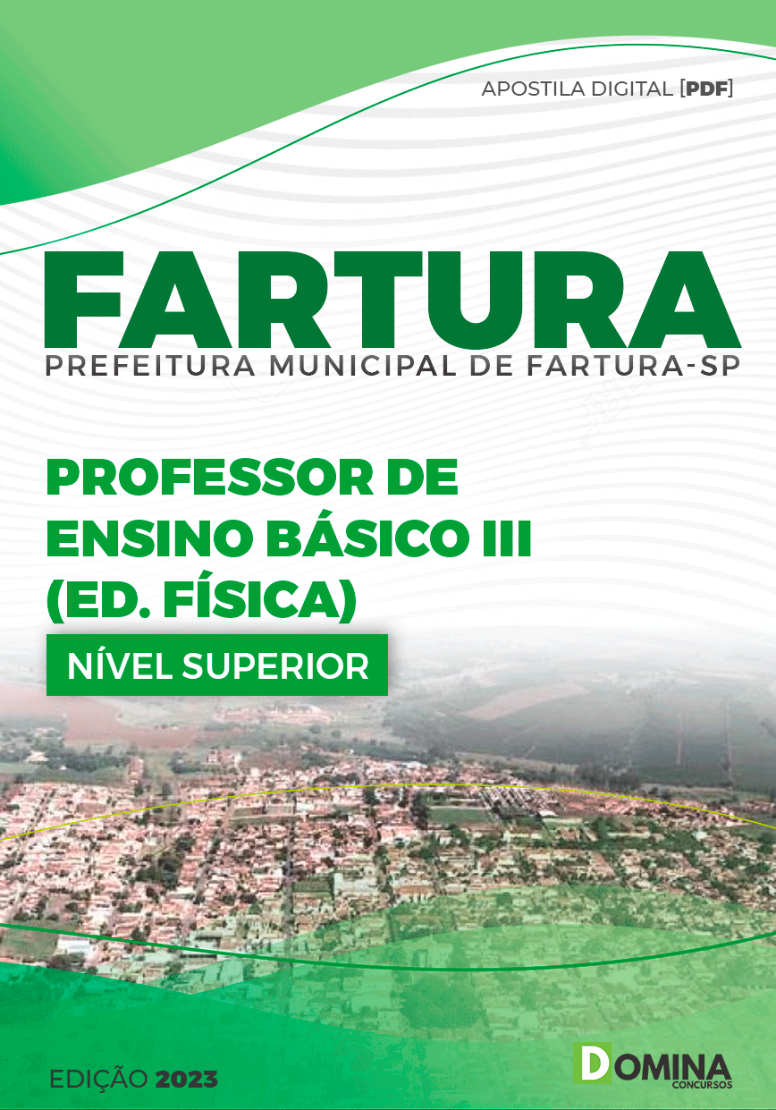 Apostila Pref Fartura SP 2023 Professor Ensino Básico III Educação Física