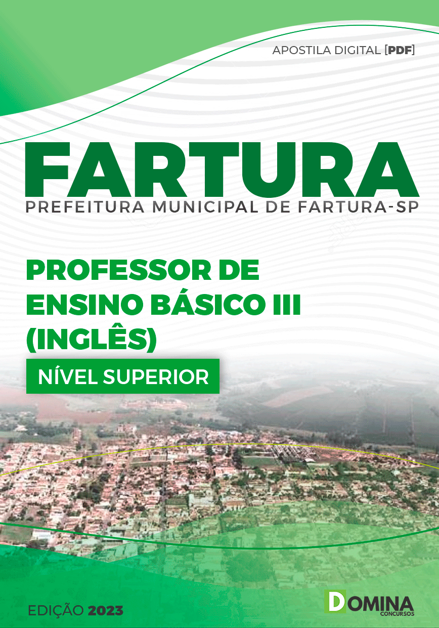 Apostila Pref Fartura SP 2023 Professor Ensino Básico III Educação Física