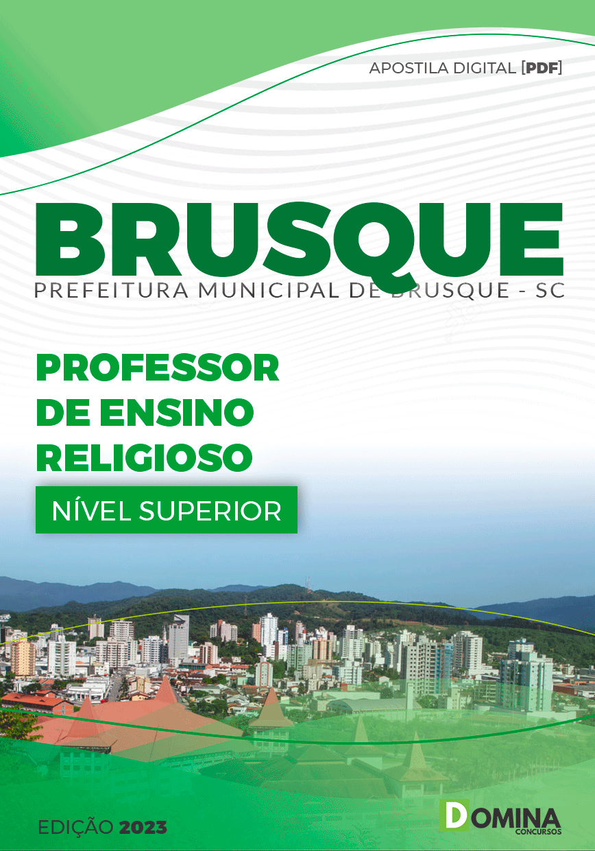 Apostila Pref Brusque SC 2023 Professor Ensino Religioso