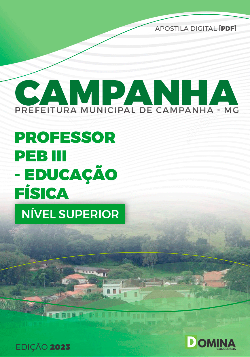 Apostila Pref Campanha MG 2024 Professor PEB III Educação Física