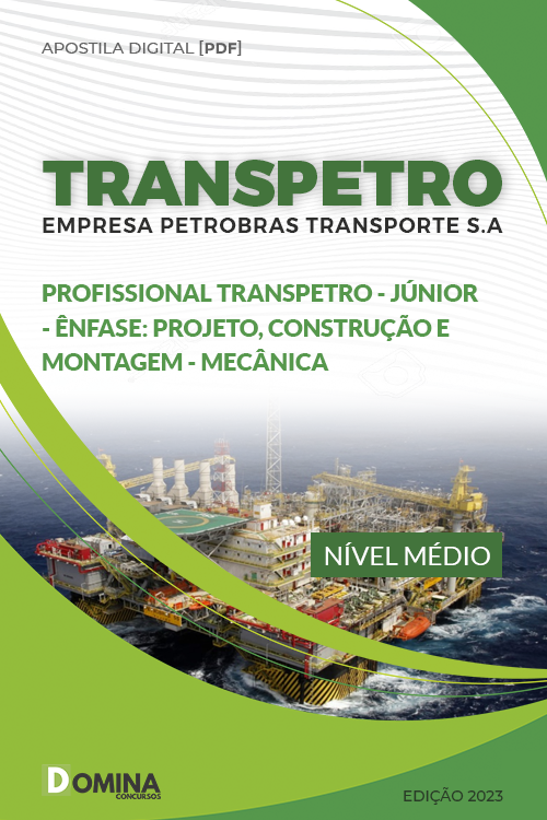 Capa Apostila Transpetro 2023 Construção e Montagem Mecânica