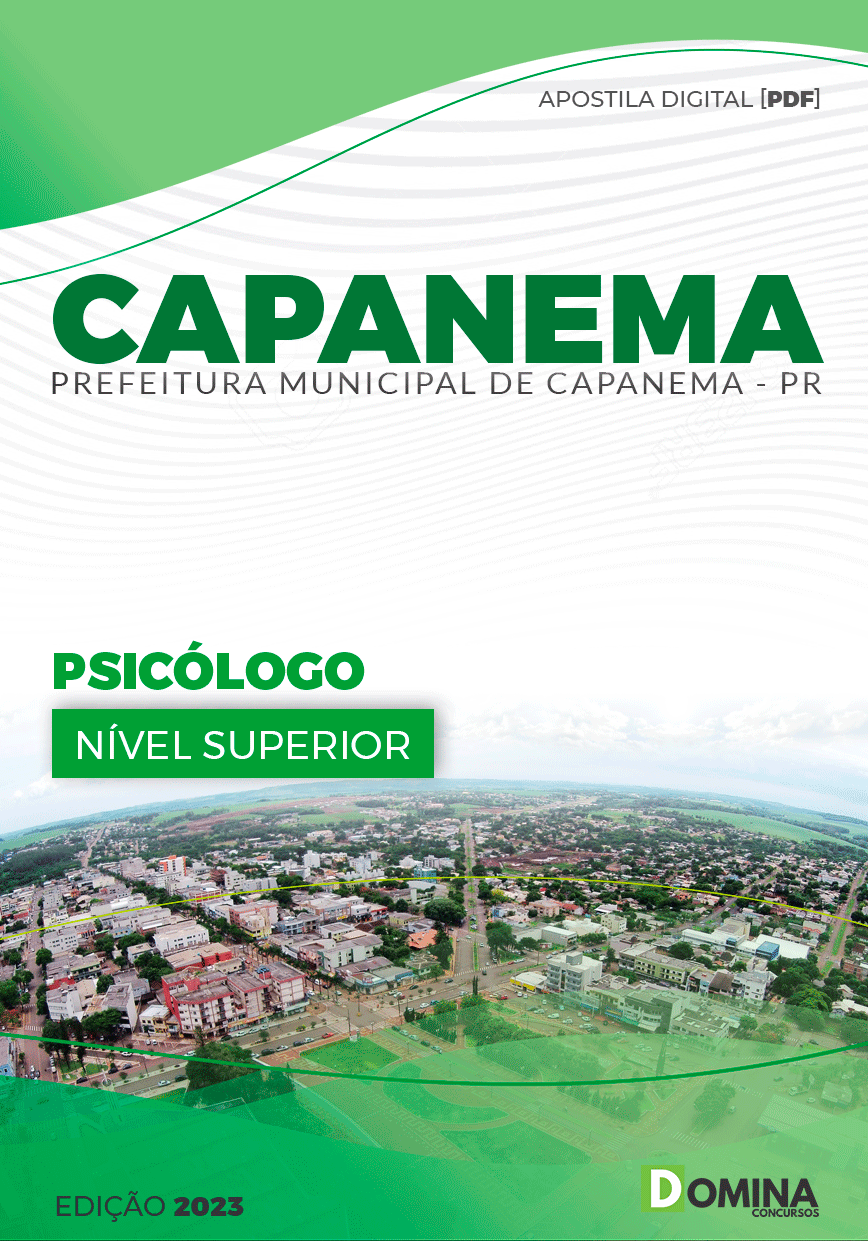 Apostila Pref Capanema PR 2023 Psicólogo
