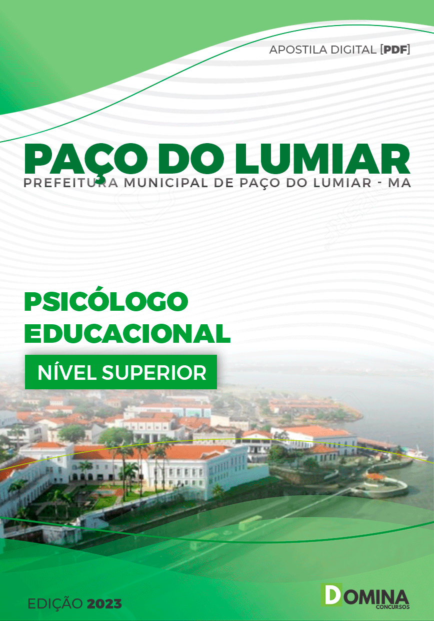 Apostila Pref Paço do Lumiar MA 2023 Psicólogo Educacional