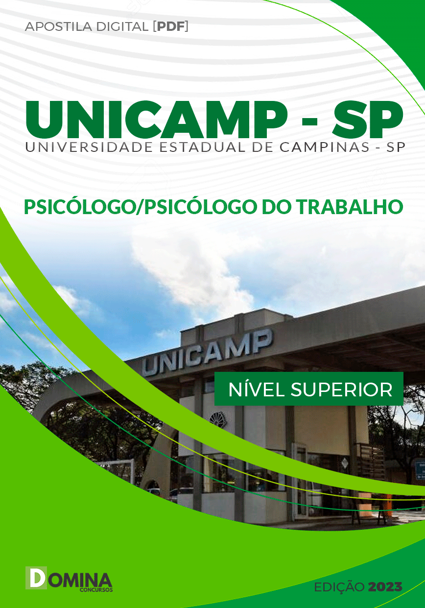 Apostila UNICAMP SP 2023 Psicólogo e Psicólogo do Trabalho