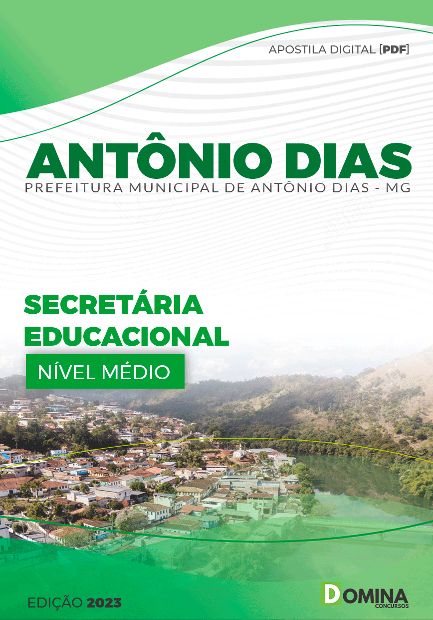 Apostila Pref Antônio Dias MG 2024 Secretário Educacional