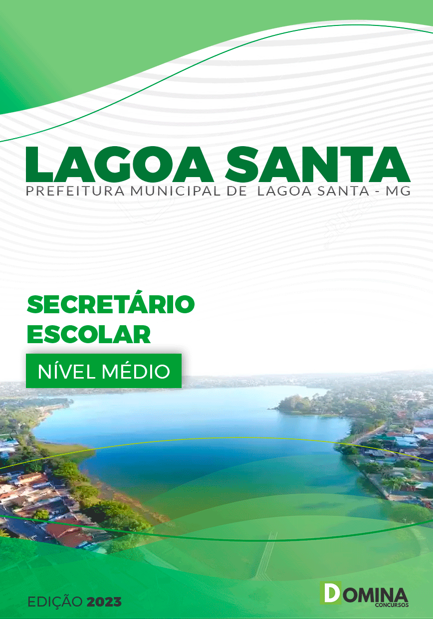 Apostila Pref Lagoa Santa MG 2023 Secretário Escolar