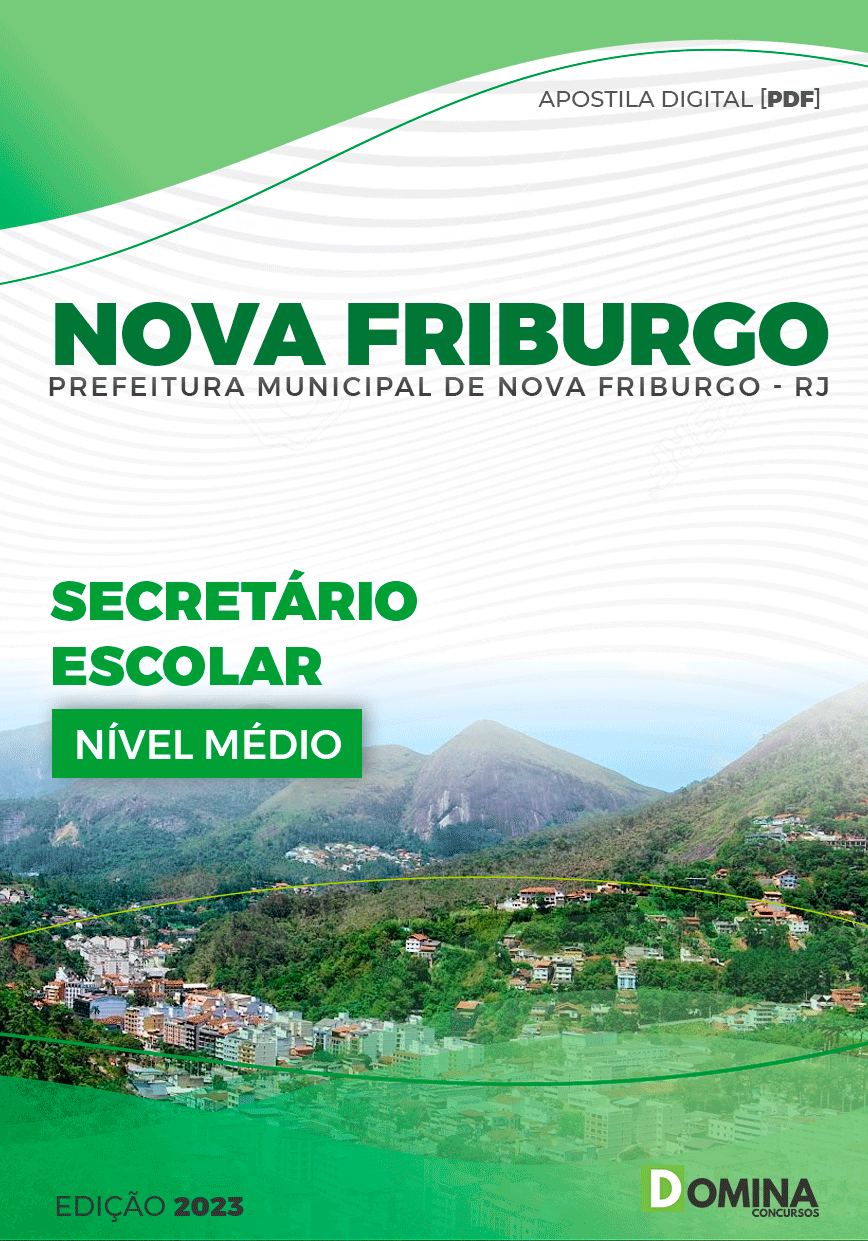 Apostila Pref Nova Friburgo RJ 2023 Secretário Escolar