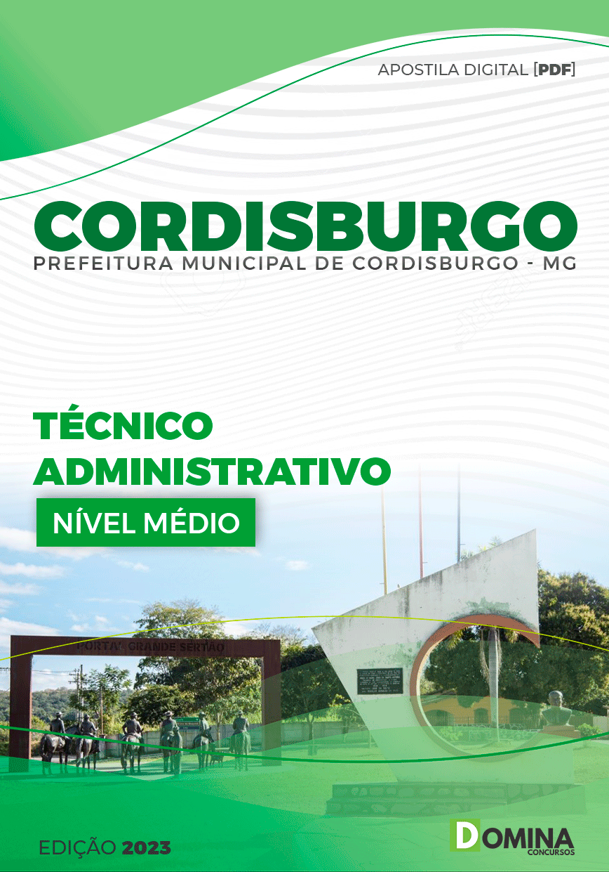 Apostila Pref Cordisburgo MG 2024 Técnico Administrativo