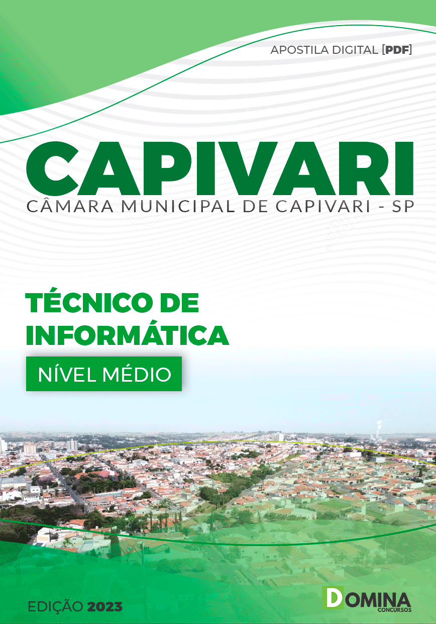 Apostila Câmara Capivari SP 2023 Técnico em Informática