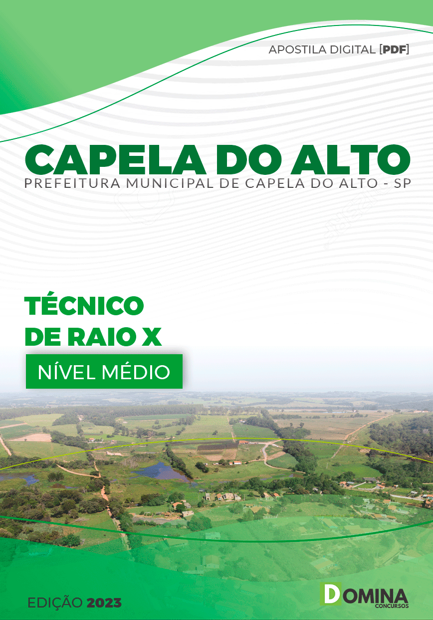 Apostila Pref Capela do Alto SP 2023 Técnico de Raio X