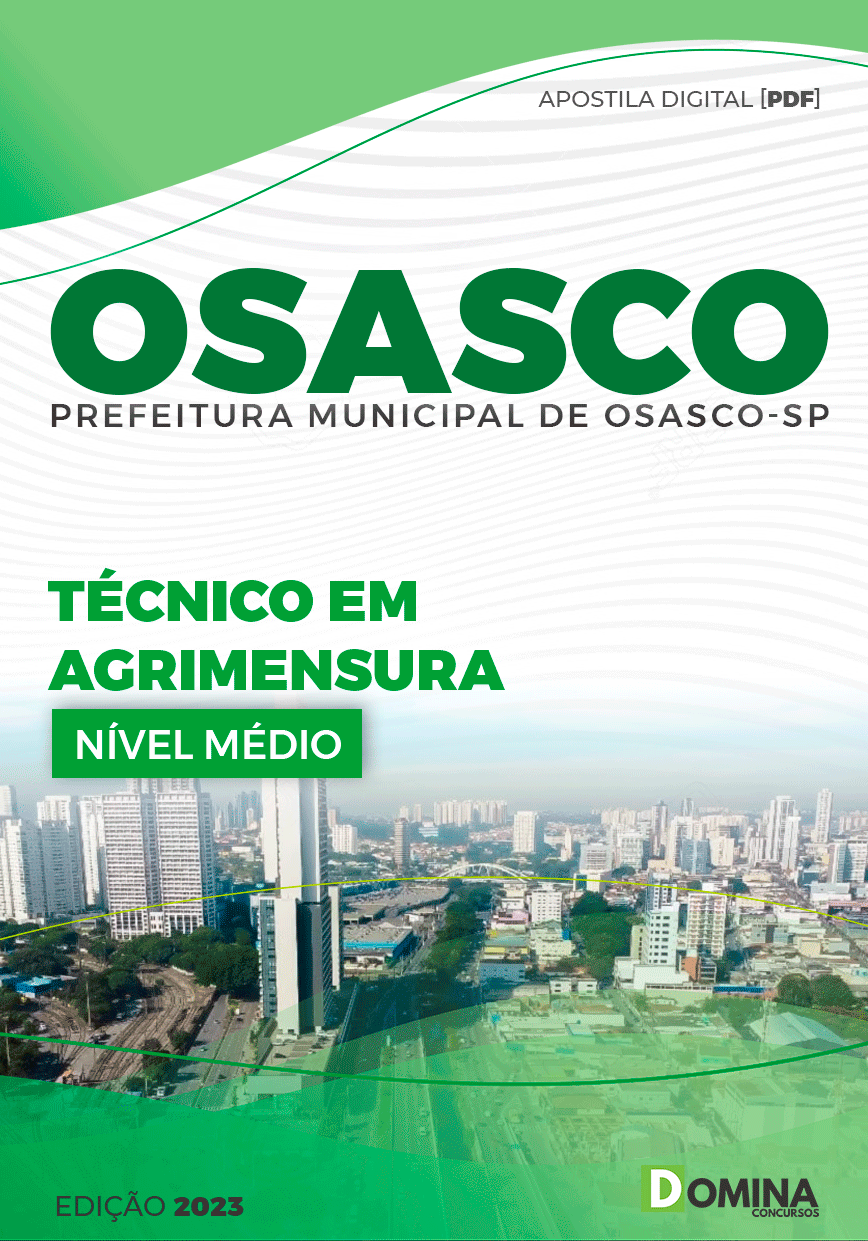 Apostila Concurso Pref Osasco SP 2023 Técnico Agrimensura
