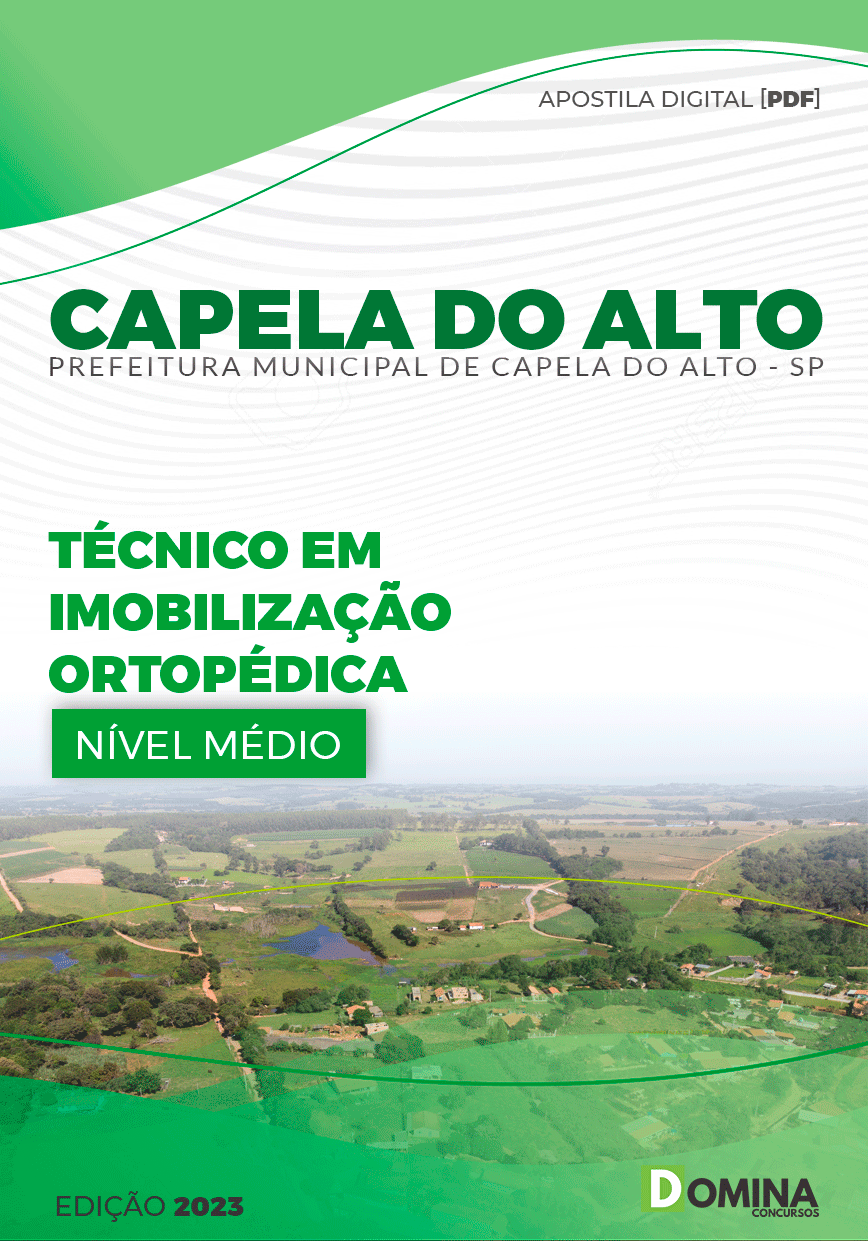 Apostila Pref Capela do Alto SP 2023 Técnico em Imobilização