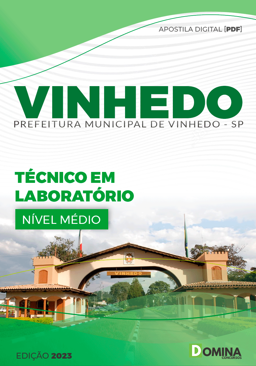Apostila Concurso Pref Vinhedo SP 2024 Técnico Laboratório