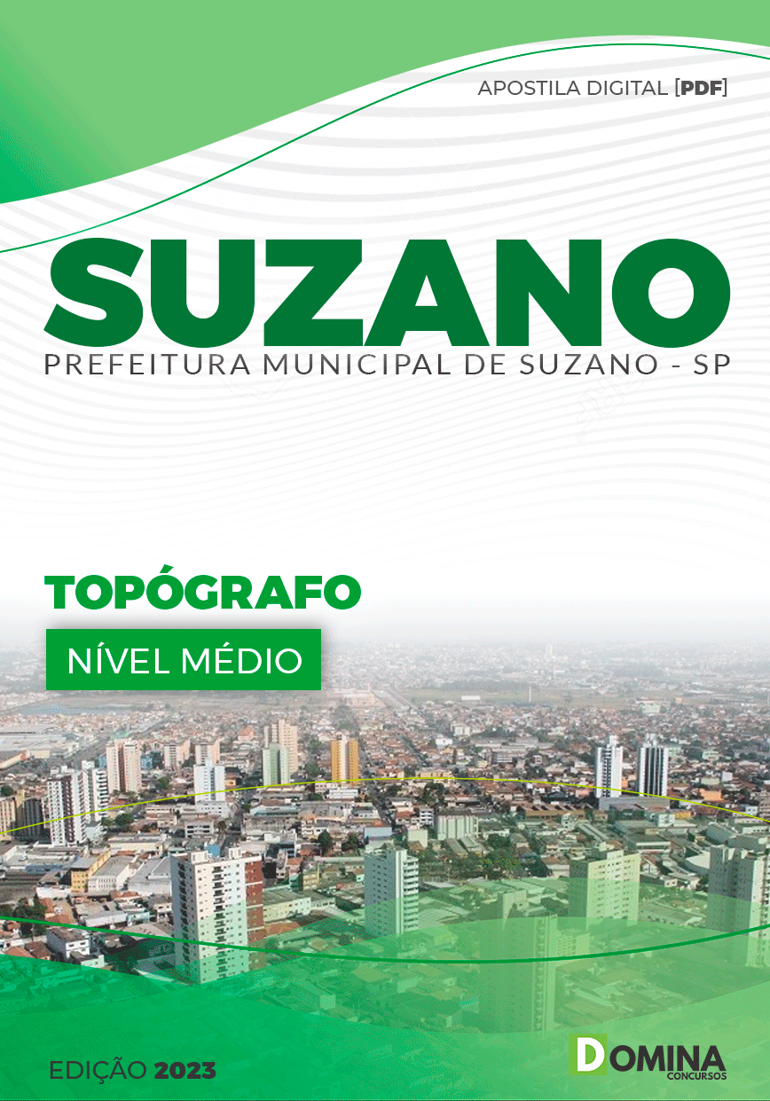 Apostila Concurso Pref Suzano SP 2023 Topógrafo