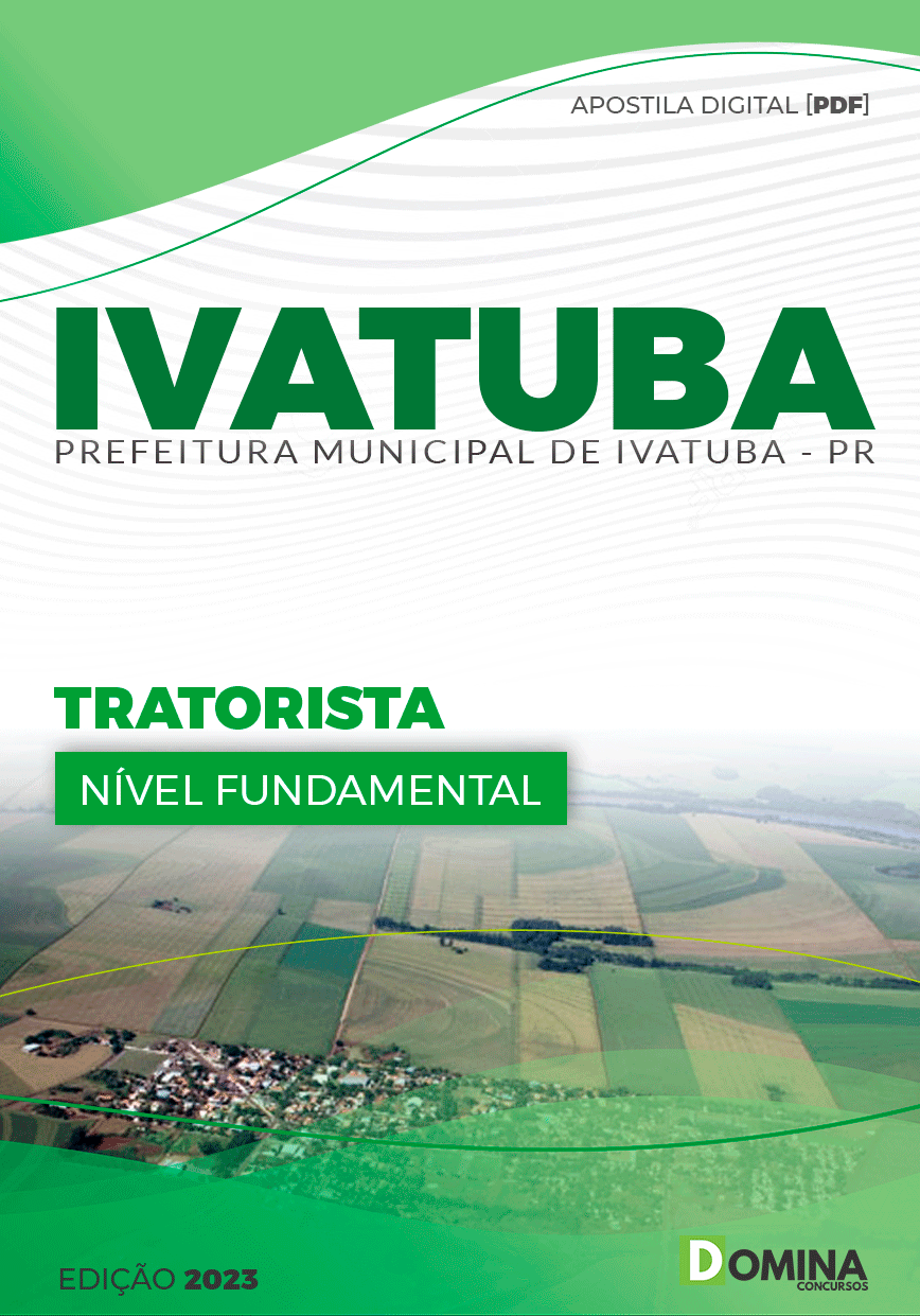 Apostila Pref Ivatuba PR 2023 Tratorista