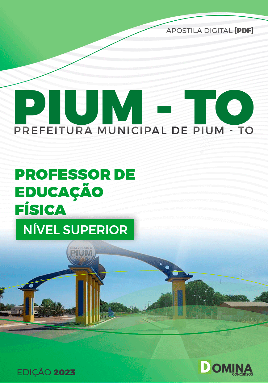 Apostila Concurso Pref Pium TO 2023 Professor Educação Física