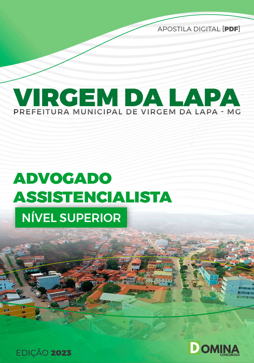 Apostila Pref Virgem da Lapa MG 2023 Advogado Assistencialista